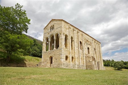 simsearch:400-04919287,k - IX century Santa Maria del Naranco church near Oviedo city in Asturias Stock Photo - Budget Royalty-Free & Subscription, Code: 400-06071419