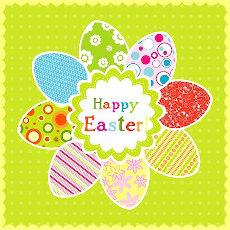 simsearch:400-05925759,k - Template Easter greeting card, vector illustration Photographie de stock - Aubaine LD & Abonnement, Code: 400-06071618