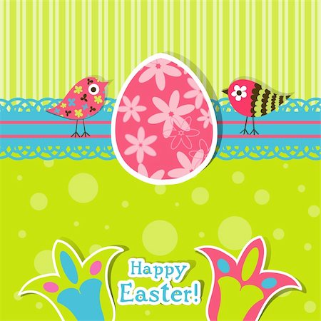 simsearch:400-05925759,k - Template Easter greeting card, vector illustration Photographie de stock - Aubaine LD & Abonnement, Code: 400-06071641