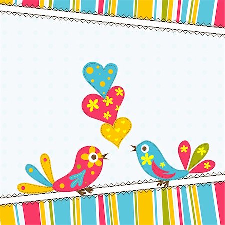 Template greeting card, vector scrap illustration Stock Photo - Budget Royalty-Free & Subscription, Code: 400-06071642