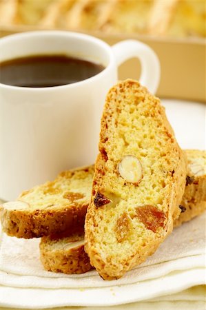 traditional Italian biscotti cookies with almonds Stock Photo - Budget Royalty-Free & Subscription, Code: 400-06071784