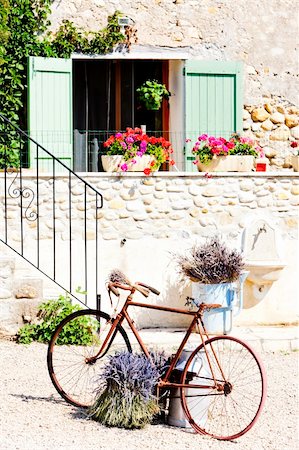 phbcz (artist) - bicycle, Provence, France Stock Photo - Budget Royalty-Free & Subscription, Code: 400-06071842