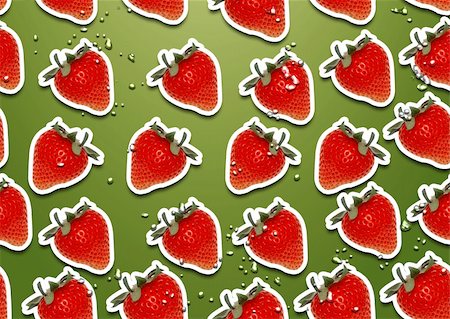 simsearch:400-04892460,k - seamless background of fresh straberry  slices Stock Photo - Budget Royalty-Free & Subscription, Code: 400-06072611