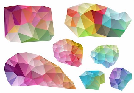 colorful wrinkled design elements, vector illustration Stock Photo - Budget Royalty-Free & Subscription, Code: 400-06072767