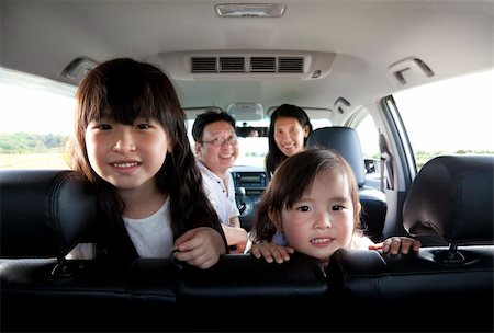 pic of a girl inside a car - happy family in the car Stock Photo - Budget Royalty-Free & Subscription, Code: 400-06072990