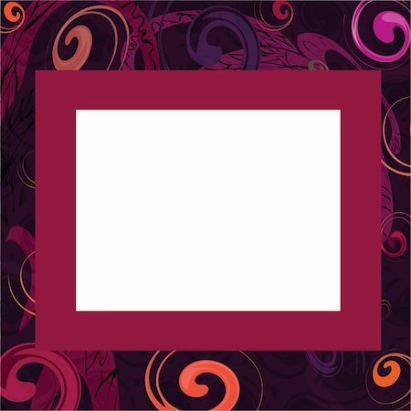 penzurova (artist) - Abstract frame, vector, illustration Foto de stock - Super Valor sin royalties y Suscripción, Código: 400-06073363