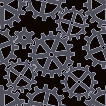 simsearch:400-04267909,k - gears coupling on black seamless background pattern Stock Photo - Budget Royalty-Free & Subscription, Code: 400-06073447