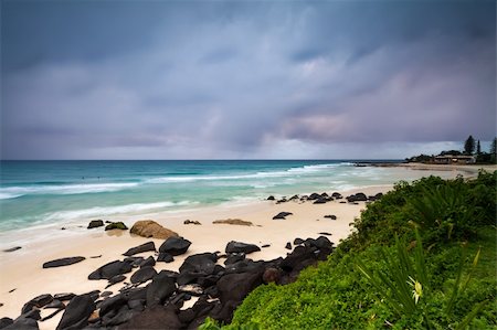 simsearch:400-06069735,k - coolangatta beach at dawn from lower perspective (coolangatta, queensland,australia) Stock Photo - Budget Royalty-Free & Subscription, Code: 400-06073518