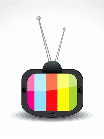 abstract television icon vector illustration Foto de stock - Super Valor sin royalties y Suscripción, Código: 400-06073563