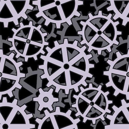simsearch:400-04267909,k - clockwork gears coupling on black seamless background pattern Stock Photo - Budget Royalty-Free & Subscription, Code: 400-06073589