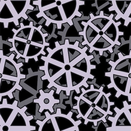 simsearch:400-04612231,k - clockwork gears coupling on black seamless background pattern Stockbilder - Microstock & Abonnement, Bildnummer: 400-06073589