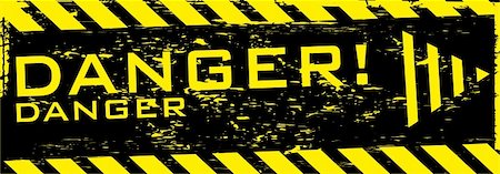 simsearch:400-05127436,k - the vector dirty orange danger banner with arrow Stock Photo - Budget Royalty-Free & Subscription, Code: 400-06073664