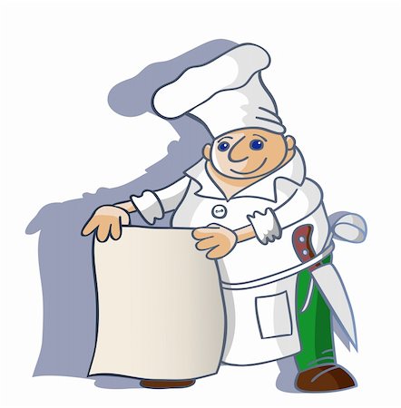 The cheerful cook  holds a napkin as the toreador the raincoat Photographie de stock - Aubaine LD & Abonnement, Code: 400-06073815