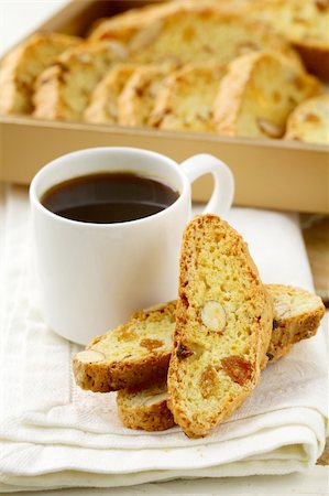 traditional Italian biscotti cookies with almonds Stock Photo - Budget Royalty-Free & Subscription, Code: 400-06073839