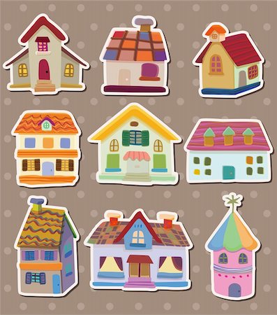 house stickers Stock Photo - Budget Royalty-Free & Subscription, Code: 400-06084199
