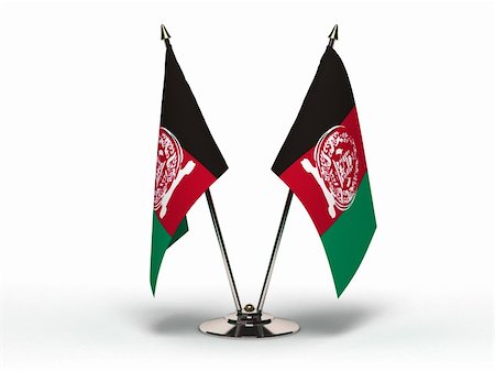 simsearch:400-06105879,k - Miniature Flag of Afghanistan (Isolated with clipping path) Photographie de stock - Aubaine LD & Abonnement, Code: 400-06084236