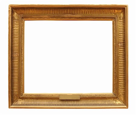 antique frame is very old with cracks and uneven  with Clipping Paths Stock Photo - Budget Royalty-Free & Subscription, Code: 400-06084383