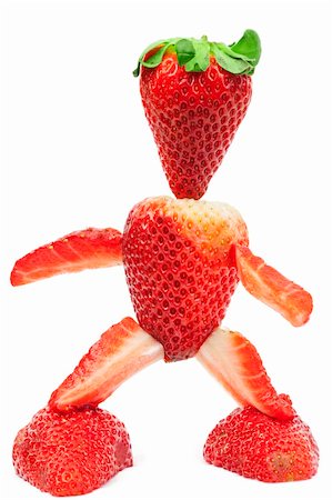 From strawberries a composite human figure Foto de stock - Royalty-Free Super Valor e Assinatura, Número: 400-06084446