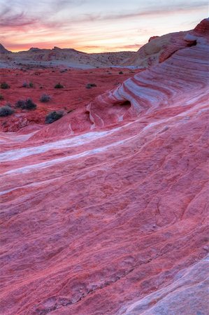 parque estatal del valle de fuego - Colorful Mojave Desert Red Rocks Sunset Landscape Foto de stock - Super Valor sin royalties y Suscripción, Código: 400-06084516