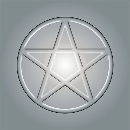 simsearch:400-08528806,k - Pentagram, an ocult sign in light Photographie de stock - Aubaine LD & Abonnement, Code: 400-06084887