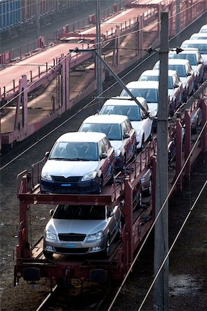 Freight trains with different cargo on the station Stock Photo - Budget Royalty-Free & Subscription, Code: 400-06085103