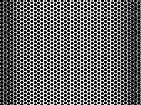 simsearch:400-08919729,k - Abstract background of a shiny stainless steel metallic grid with repetitive rows of punched circular holes Photographie de stock - Aubaine LD & Abonnement, Code: 400-06085112