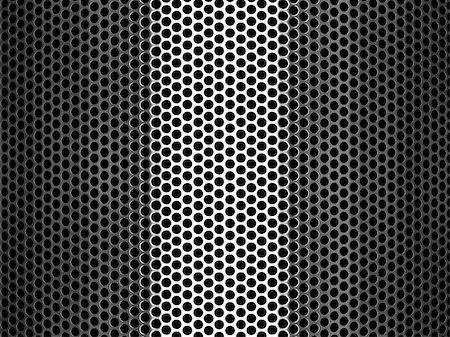 fckncg (artist) - Abstract background of a shiny stainless steel metallic grid with repetitive rows of punched circular holes Photographie de stock - Aubaine LD & Abonnement, Code: 400-06085113