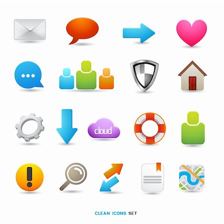 shield business - A Collection of Icons and Symbols, vector designs. Stock Photo - Budget Royalty-Free & Subscription, Code: 400-06085157