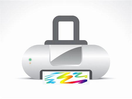 simsearch:400-08496897,k - abstract printer icon vector illustration Foto de stock - Super Valor sin royalties y Suscripción, Código: 400-06085270