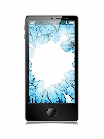 sergio77 (artist) - touchscreen smartphone, vector model Photographie de stock - Aubaine LD & Abonnement, Code: 400-06085289