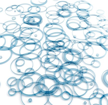 Abstract translucent blue circles on a white background Stock Photo - Budget Royalty-Free & Subscription, Code: 400-06085559
