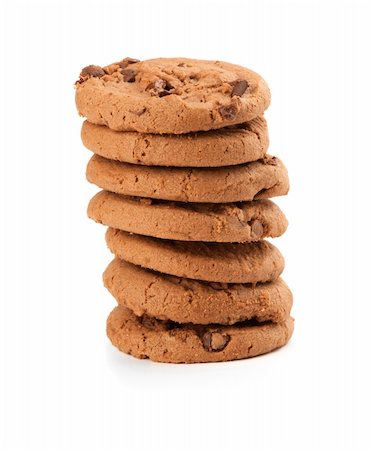 simsearch:400-04637126,k - A stack of chocolate cookies Foto de stock - Royalty-Free Super Valor e Assinatura, Número: 400-06085586