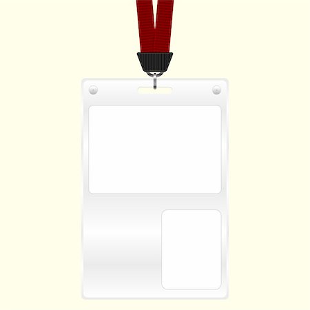 pnog (artist) - ID plastic badge with space for photo and text Foto de stock - Super Valor sin royalties y Suscripción, Código: 400-06085696