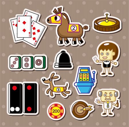 simsearch:400-07116344,k - casino stickers Stock Photo - Budget Royalty-Free & Subscription, Code: 400-06085999