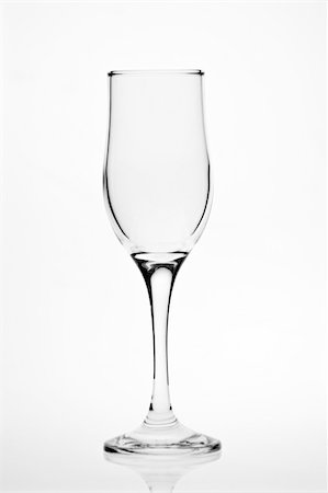 Empty transparent wine glass on white Stock Photo - Budget Royalty-Free & Subscription, Code: 400-06086532