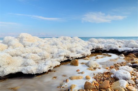 rock salt - Natural Salt formations in the Dead sea near Ein Gedi, Israel Photographie de stock - Aubaine LD & Abonnement, Code: 400-06087167