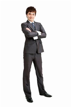 simsearch:400-06091141,k - young Businessman full length isolated on white Photographie de stock - Aubaine LD & Abonnement, Code: 400-06087168