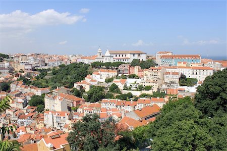 View of Lisbon, Portugal Fotografie stock - Microstock e Abbonamento, Codice: 400-06087384