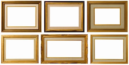 faberfoto (artist) - Antique frame collection, italian style,  isolated on white background - Look on my portfolio for bigger file size. Stock Photo - Budget Royalty-Free & Subscription, Code: 400-06087389