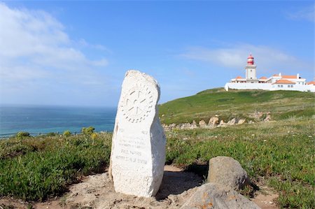 Cabo da Roca, the most westerly point of the European mainland, Portugal Stock Photo - Budget Royalty-Free & Subscription, Code: 400-06087394