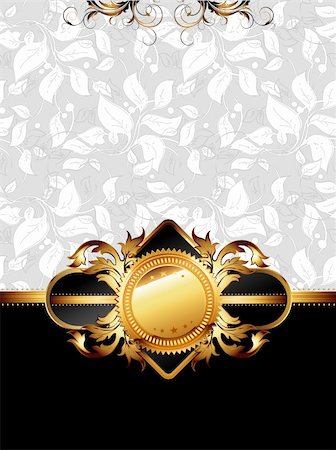 ornate golden frame, this illustration may be useful as designer work Stock Photo - Budget Royalty-Free & Subscription, Code: 400-06087549