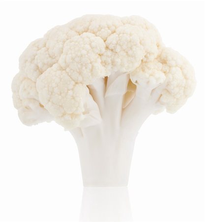 simsearch:400-08933041,k - Fresh cauliflower cabbage vegetable on white background Photographie de stock - Aubaine LD & Abonnement, Code: 400-06087588