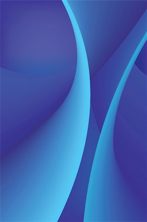 Abstract blue waves background, vector illustration. Fotografie stock - Microstock e Abbonamento, Codice: 400-06087631