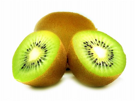 simsearch:400-04294971,k - Fresh green kiwi isolated on a white background Photographie de stock - Aubaine LD & Abonnement, Code: 400-06088149
