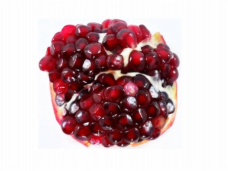 subtropical - pomegranate and its part. Isolated on a white background. Stock Photo - Budget Royalty-Free & Subscription, Code: 400-06088156