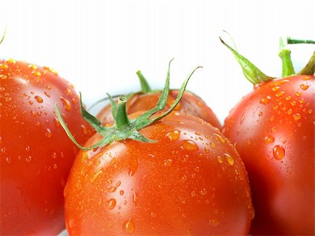 simsearch:400-06138091,k - Fresh Red tomatoes isolated on white background. Foto de stock - Super Valor sin royalties y Suscripción, Código: 400-06088160