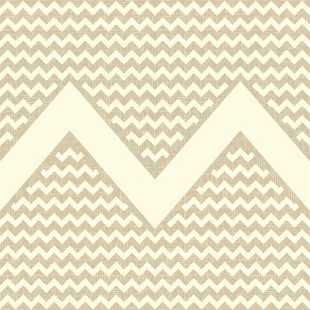 Seamless zigzag pattern on linen canvas background. Vintage rustic burlap chevron Photographie de stock - Aubaine LD & Abonnement, Code: 400-06088530