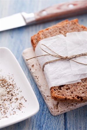 simsearch:400-06088770,k - wholemeal bread with salt and pepper Stock Photo - Budget Royalty-Free & Subscription, Code: 400-06088771