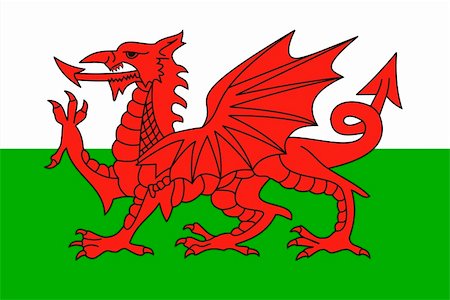 simsearch:400-05331205,k - very big size wales country flag illustration Foto de stock - Royalty-Free Super Valor e Assinatura, Número: 400-06088819