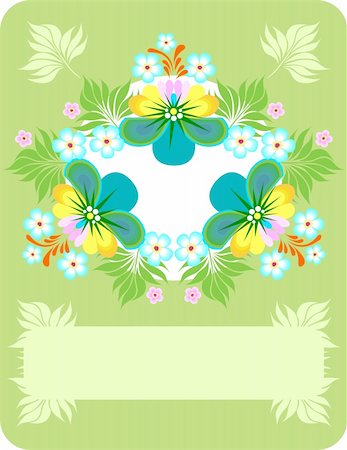 simsearch:400-06093261,k - Illustration of abstract floral background Fotografie stock - Microstock e Abbonamento, Codice: 400-06088935
